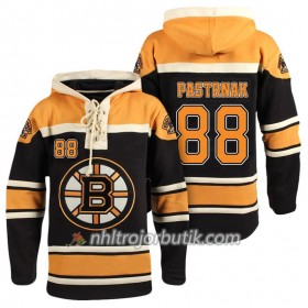 Män Ishockey Boston Bruins David Pastrnak 88 Svart Sawyer Hooded Sweatshirt
